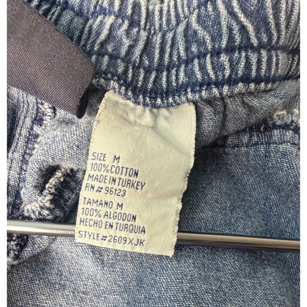 Vintage 90s Jonathan Logan Denim Cargo Shorts Size M Unisex Blue Utility Jorts - Picture 9 of 9